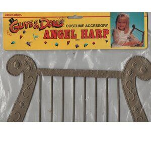 Clown Alley Guys And Dolls Costume Accessory Angel Harp Vintage Plastic Packaged